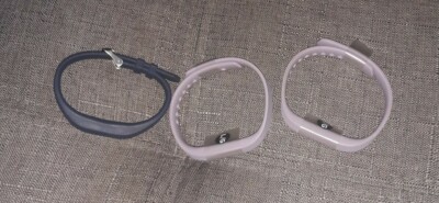 Lot of 3 Replacement Wristband For Fitbit Flex 2 SIZE LARGE PURPLE AND NAVY BLUE