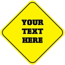 Aluminum Crossing Sign Your Text Here Custom Cross Xing Diamond Street Signal