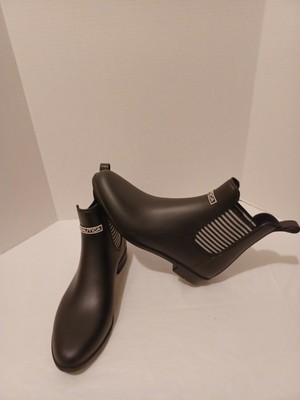 Women's Nautica Black Rain Boots, Size 