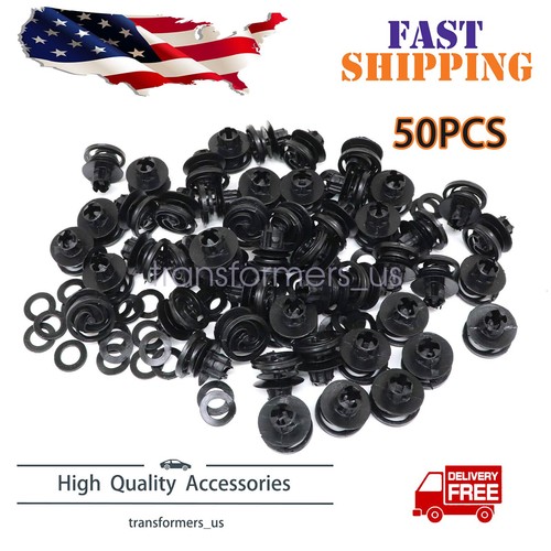 50pc Door Trim Panel Retainer Push Clip 3B0-868-243 For VW Jetta Golf Mk4 Passat - 第 1/9 張圖片