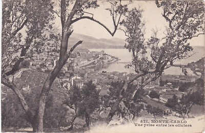 E0938 MONACO - MONTE CARLO - ALLGEMEINE ANSICHT AUF DEN FELSEN UND DIE BUCHT