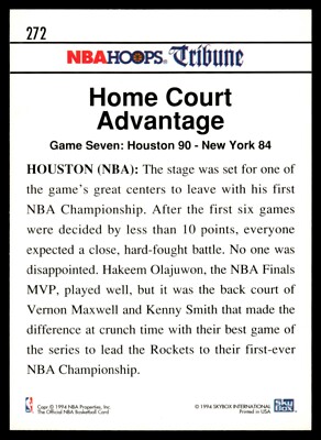 1994-95 NBA Hoops #272 Kenny Smith Houston Rockets | eBay