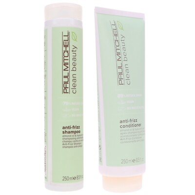 Paul Mitchell Clean Beauty Anti-frizz Shampoo and Conditioner 8.5 oz SET