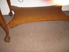 Antique Oak Library Table Desk Refinished Quarter sawn Oak 1900's  Cast Brass 42 — photo 5