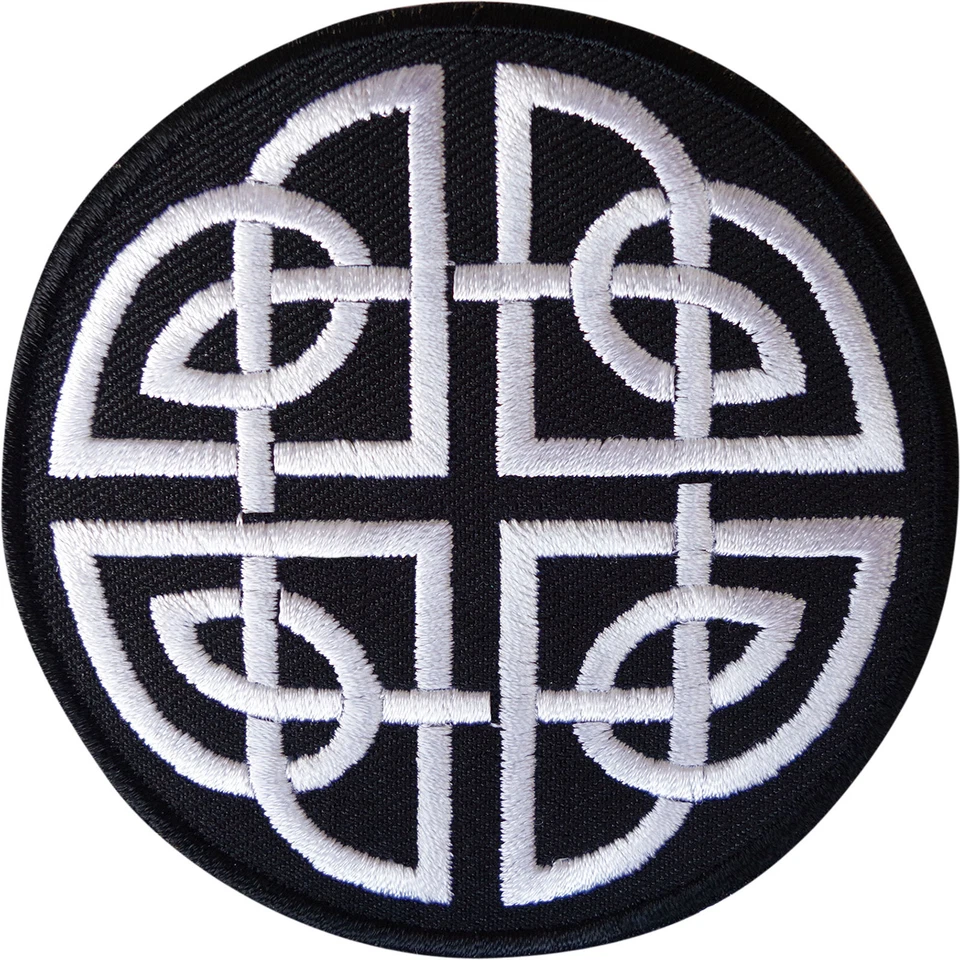 Celtic Knot Patch Iron Sew On Embroidered Badge Biker Irish Embroidery Applique
