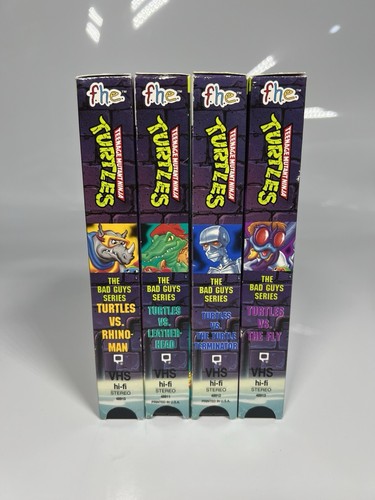 Teenage Mutant Ninja Turtles: Sewer Heroes & Bad Guys Series (1990) VHS + Movie - Picture 13 of 17