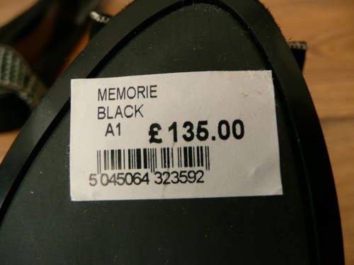 New NINE WEST Size UK 3 US 5W 5 SUEDE Leather Studded High Heels BLACK Silver W - Bild 7 von 9