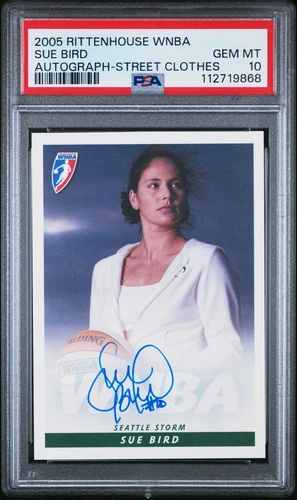 Sue Bird 2005 Rittenhouse WNBA Autograph Street Clothes - PSA 10 - Pop 9!