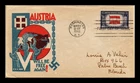 US COVER AUSTRIA OVERRUN COUNTRIES FDC SCOTT 919 CACHET CRAFT