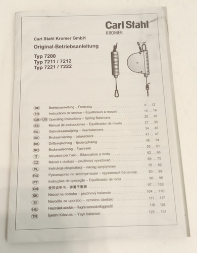 Packers Kromer 7221080004 Utensile Equilibratore Retrattore Non Bloccante 30 libbre Cavo 9,74' - Foto 7 di 10