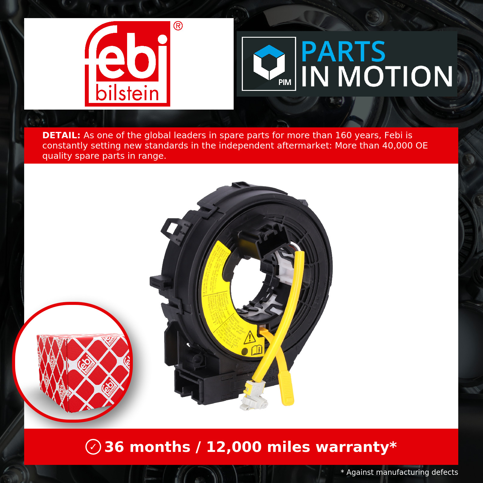 Clock Spring Squib fits FORD FIESTA Mk4, Mk6 1.4 2008 on 1513289 1556920 - Image 8