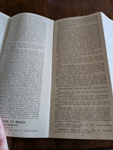 VTG Rand McNally Travel Brochure "By The Way" Santa Fe 1920s P33 - Bild 6 von 6