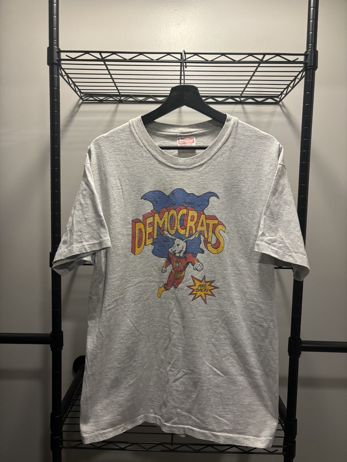 Vintage 90s “Democrats Are Back!” Single Stitch Tee Shirt Size Large