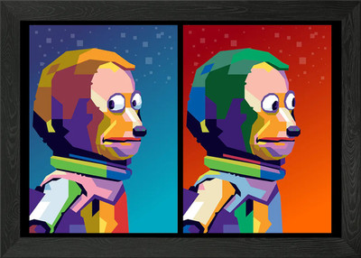 monkey puppet not me meme Framed Wall Art Poster Canvas Print Picture