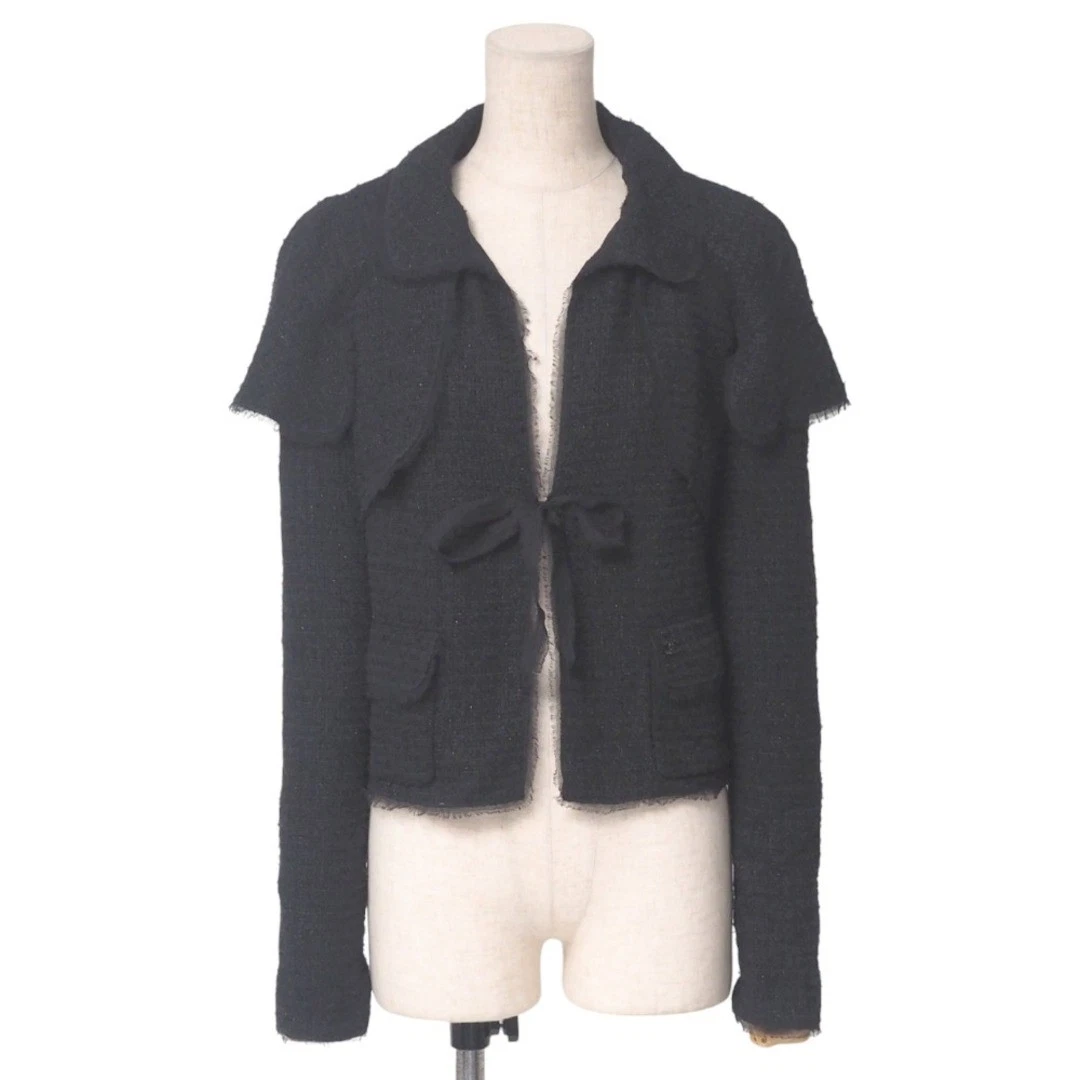 Giacca Chanel Cruise Taglia 36 Tweed Logo Cc 07C Made In France Usata 20250429 Ra43