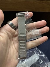 Silver Stainless Steel Milanese Mesh Wristwatch Band Mesh Band 20mm NEW