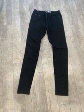 New Look Women’s Skinny Stretchy Black Jeans Tight Fit Size 8