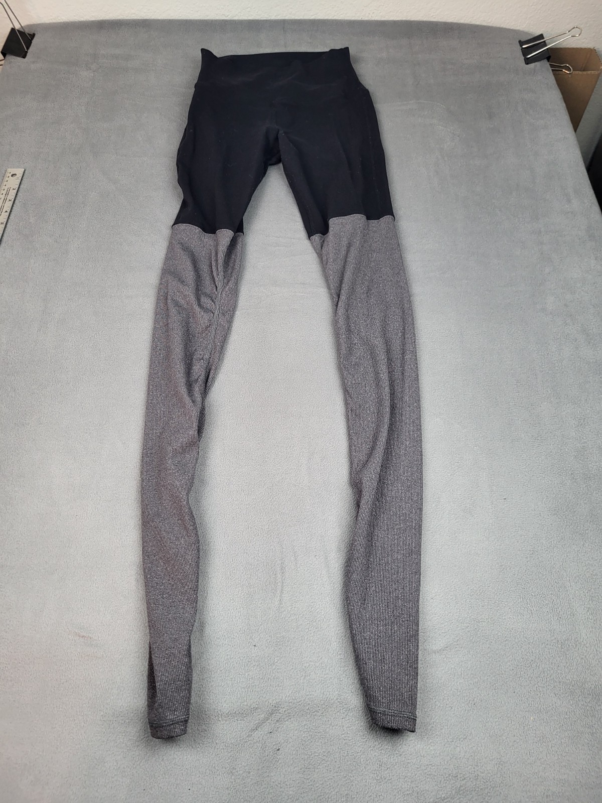 Alo High Waist Performance Leggings for Women Small Gray Lightweight Stretch Gym