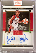 2025 Panini One and One WNBA Cynthia Cooper-Dyke Holo Gold First Team Auto #/10