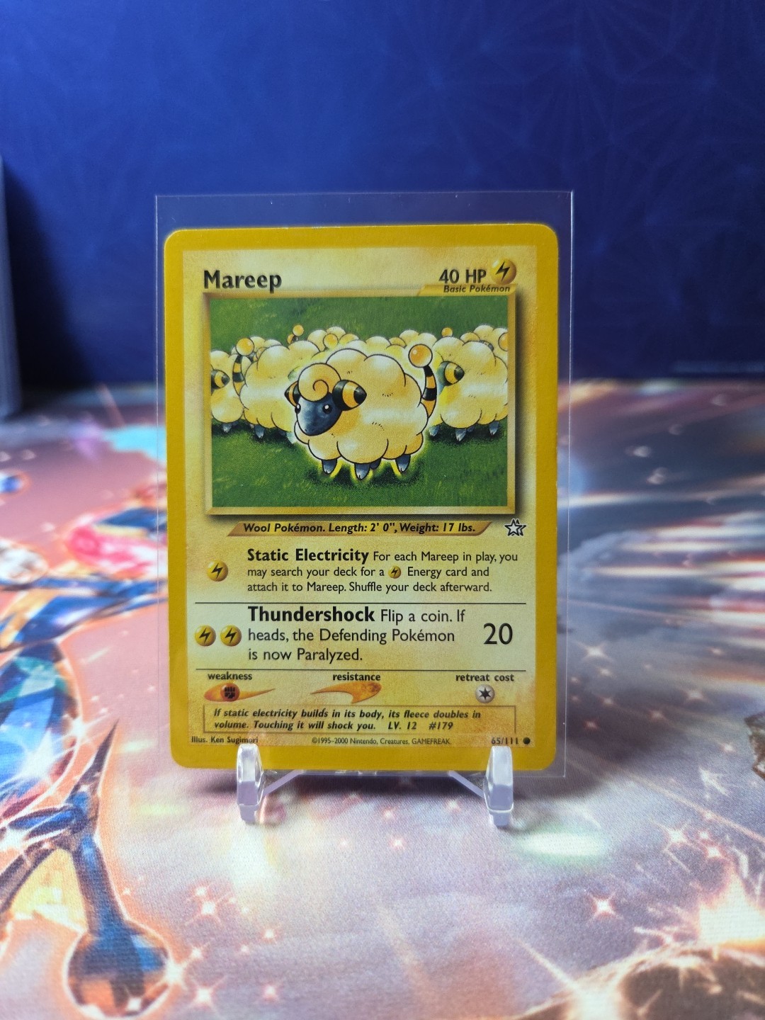 Pokémon TCG Mareep 65/111 Neo Genesis Common LP