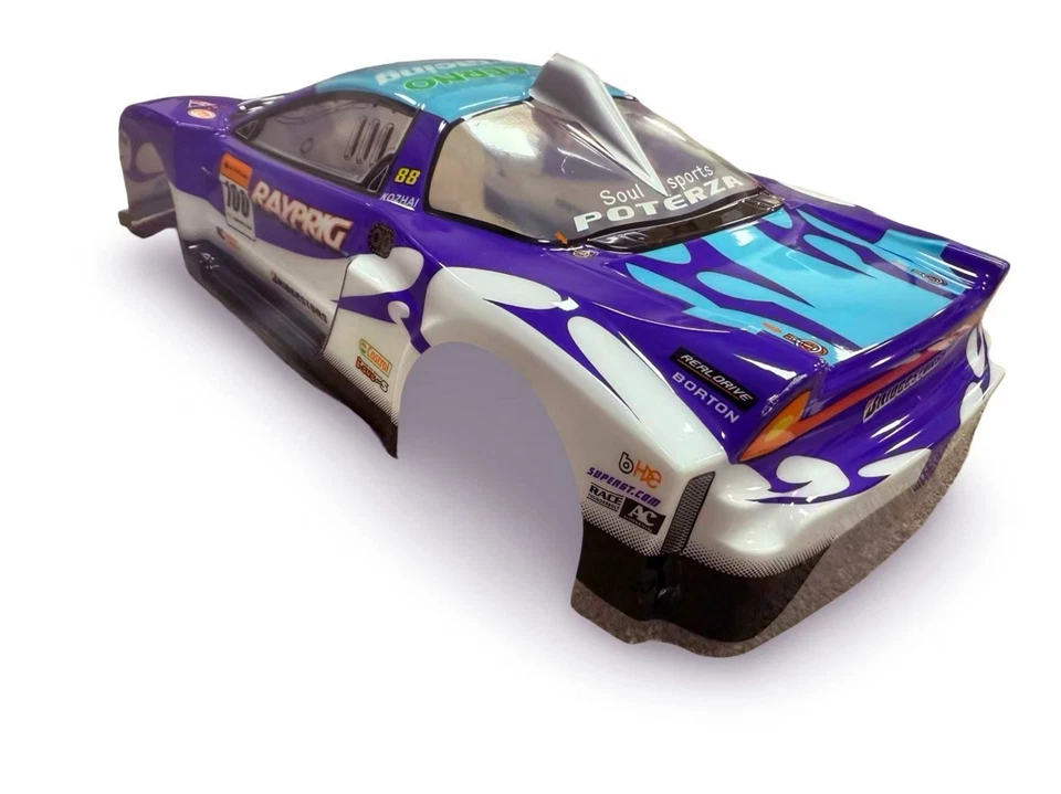 1/10 RC Painted Pre cut On Road Drift Touring Racing Car Body Shell Pruple Blue - Image 4 of 4