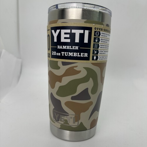 YETI 20oz TAN CAMO Camouflage Rambler Tumbler Cup Duck Limited Edition Cup RARE - Picture 7 of 7