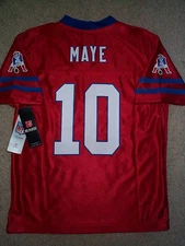 (2025-2026) Patriots DRAKE MAYE nfl Jersey YOUTH KIDS BOYS (m-medium 8-10)
