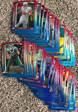 2025 Topps Chrome Football Pulsar Xfractor Red White Blue Leather Refractor PICK