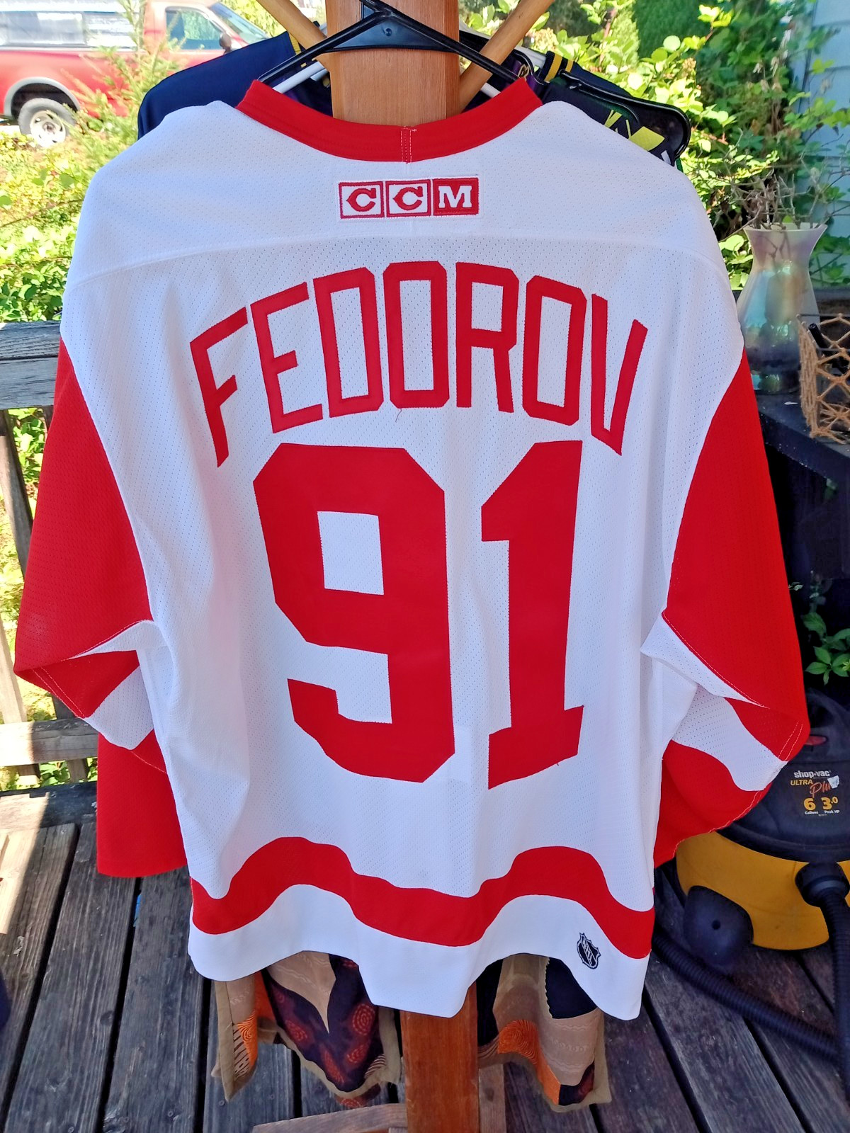 (48)CCM Center Ice Sergei Fedorov Detroit Red Wings NHL Hockey Jersey