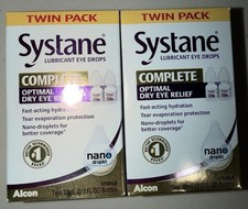 2x ALCON SYSTANE COMPLETE  TWIN PACK - 4 X 10ML BOTTLES EXP 06/27 BRAND NEW