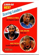 2000-01 Topps Heritage #146 Shaquille O'Neal/Karl Malone/Gary Payton