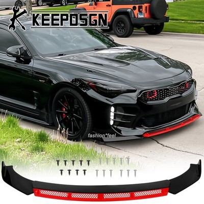 Für Kia Stinger GT Auto Vorne Stoßstange Frontspoilerlippe Frontlippe Tuning Rot