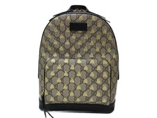 GUCCI GG Supreme Bee Beige Tan Rucksack Bag
