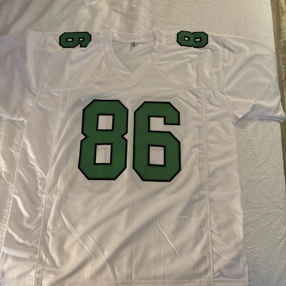 Camiseta deportiva firmada por Fred Barnett con autógrafo personalizada de los Eagles certificada por la JSA Foto 3 de 3