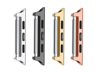 APPLE WATCH ADAPTER Connector Edelstahl Series 1-6,7,8,9,SE,Ultra in 4 Farben