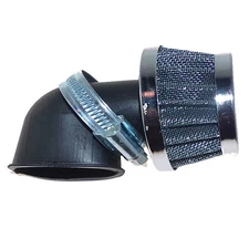 MOGO PARTS AIR FILTER, WIRE-MESH CONE (35MM, 90 DEGREE) 35MM CONE WITH BEND