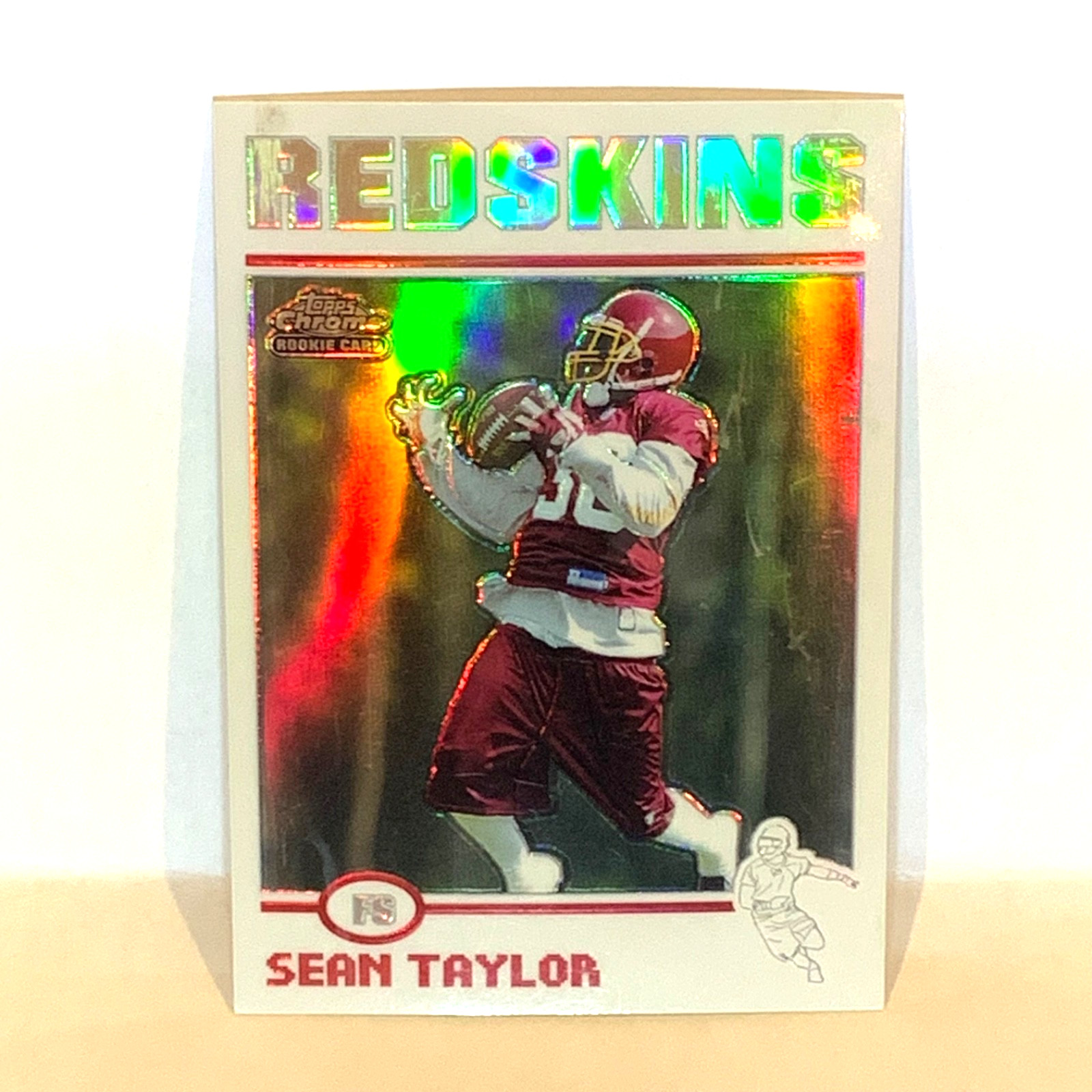 Sean Taylor RC - 2004 Topps Chrome Refractor #202 - Washington Redskins