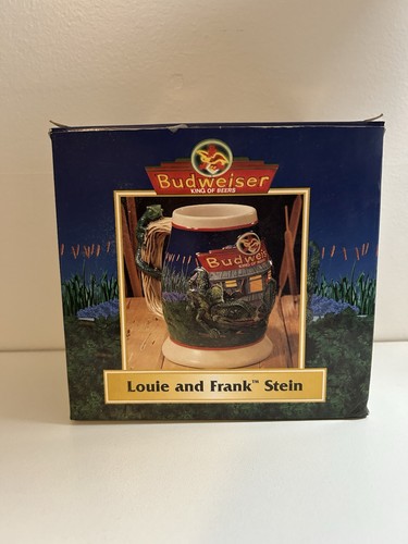 Vintage 1998 Budweiser Louie And Frank Stein Lizards OVP King Of Beers Tasse - Bild 5 von 6
