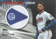 2022 Topps Baseball Commemorative City Flag Patch Black #CFPBB Byron Buxton /299