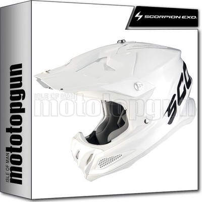 SCORPION OFFROAD-HELM FÜR MOTORRAD VX-22 AIR SOLID WEISS M