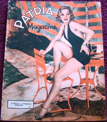 CAROLE LOMBARD COVER for Patria (8/36) movies   B. Davis  M. Dietrich   Crawford