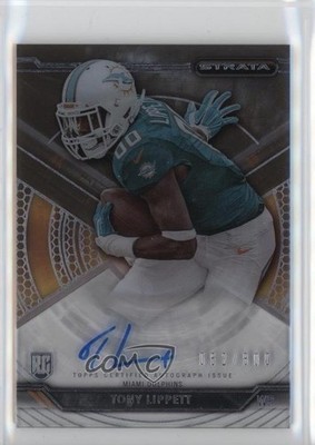 2015 Topps Strata /800 Tony Lippett #SA-TLI Rookie Auto RC 1u5y