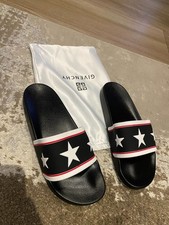 Givenchy Mens Star Sliders - Black - UK 10/ 45 - New