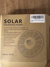 VOBRORY Solar Fountain Pump SP01E Outdoor Garden Water Feature