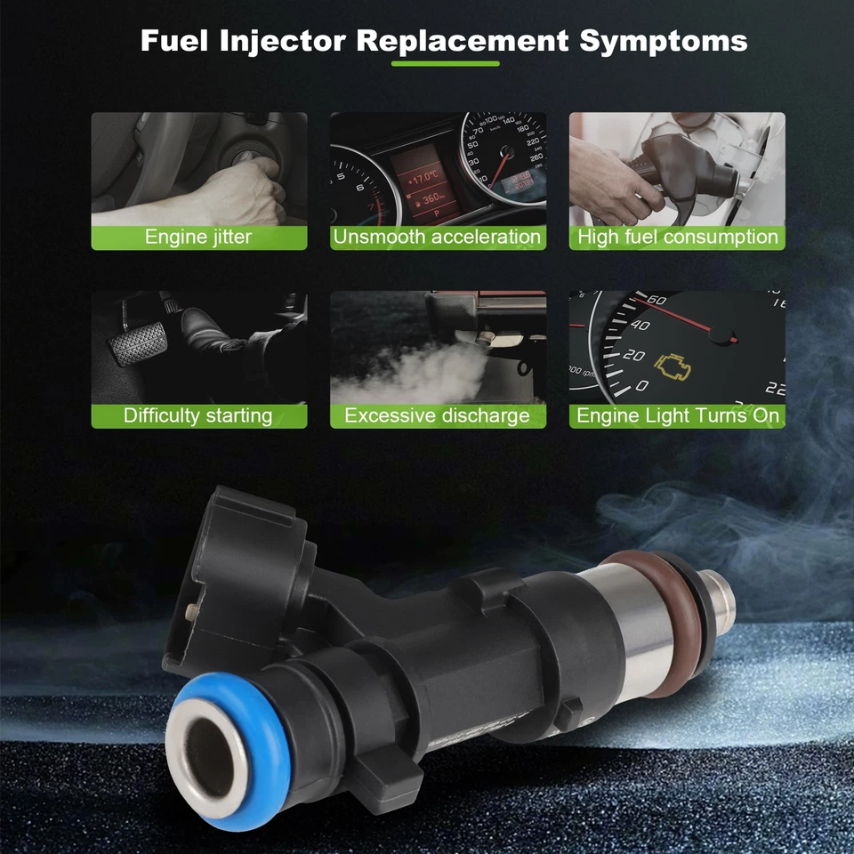 Inyectores de combustible 4 piezas para Nissan Sentra 1,8 L 2013 2013 2014-2019 166003RC0A Foto 4 de 4