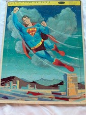 Vintage Whitman publishing Superman frame tray puzzle 1963