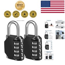 Resettable Combination Lock Set - Durable, Versatile Security for Lockers