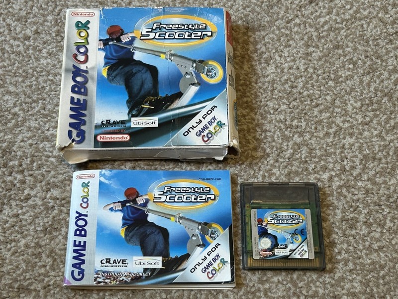 Freestyle Scooter Boxed Nintendo Game Boy Color UK Version Will Ship Worldwide!