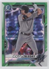2021 Bowman Sapphire Edition Chrome Prospects Green Refractor JJ Bleday 0m4q