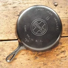Vintage GRISWOLD Cast Iron SKILLET Frying Pan # 8 LARGE BLOCK LOGO - Ironspoon